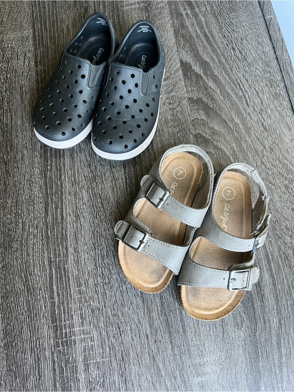 Cat & Jack Toddler Shoe Bundle Size 7 | Sandals + Slip-On Water Shoes